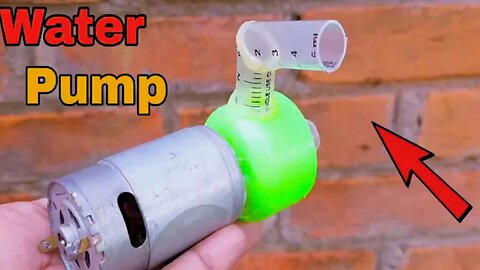 How to make a 12V high-power water pump using 7 motors! #LoveDegreeIncentivePlan #HandmadeDIY