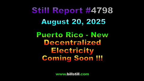 Puerto Rico – New Decentralized Power Generation Test Coming Soon !!!, 4796