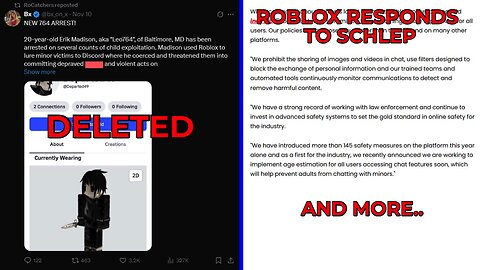 Roblox gets Worse OVERALL & Responds to Schlep AGAIN