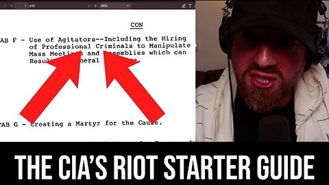 The CIA's Riot Starter Guide