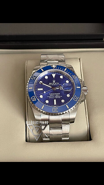 Rolex Submariner Azul – O Clássico Atemporal com Toque de Elegância