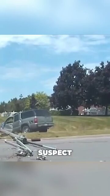 Suspect Ejected After High-Speed Police Chase Ends in Violent Crash #highspeedchase #japd