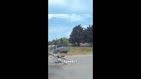 Suspect Ejected After High-Speed Police Chase Ends in Violent Crash #highspeedchase #japd