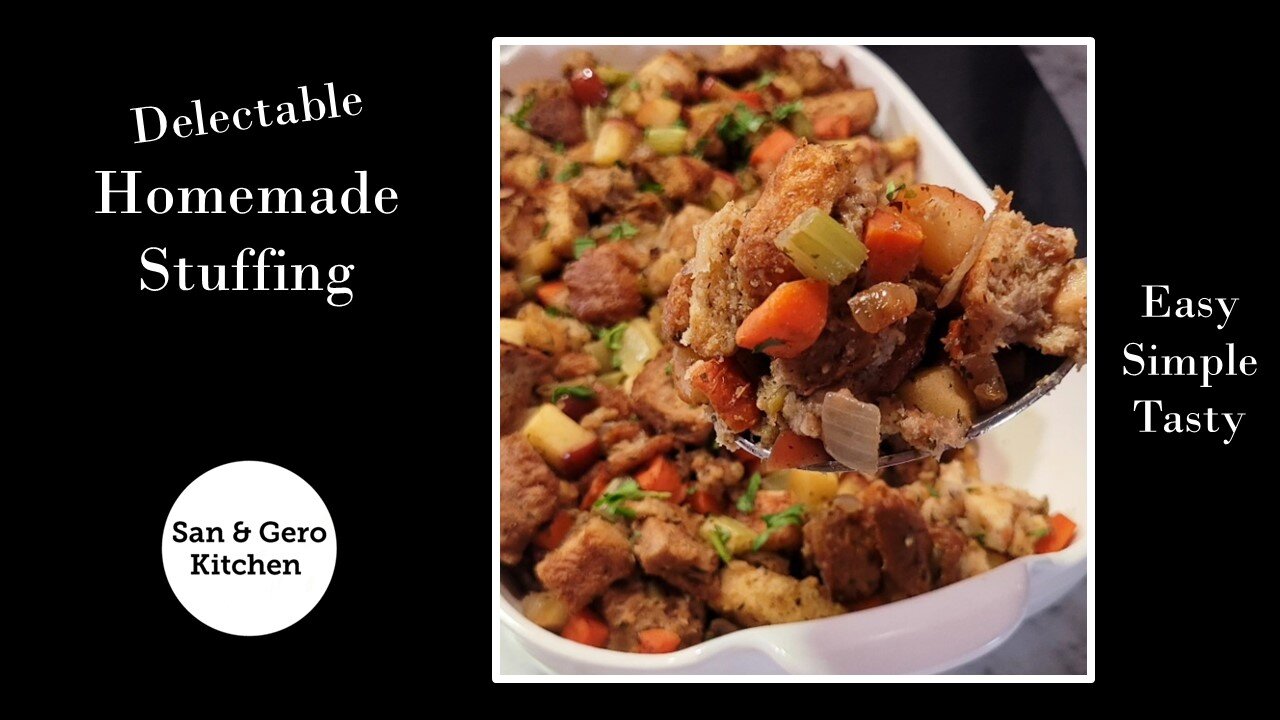 How to make Delectable Homemade Stuffing with Apples