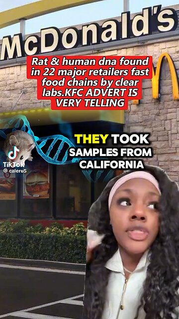 Human meat found in vegetarian burgers and regular hamburgers at McDonald’s