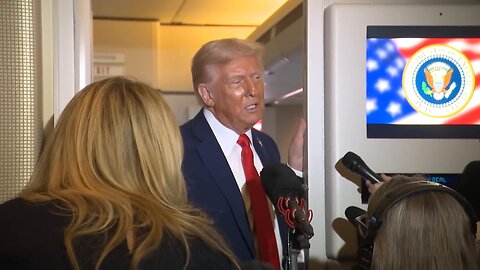 President Trump Gaggles with the Press on Air Force One - September 21, 2025