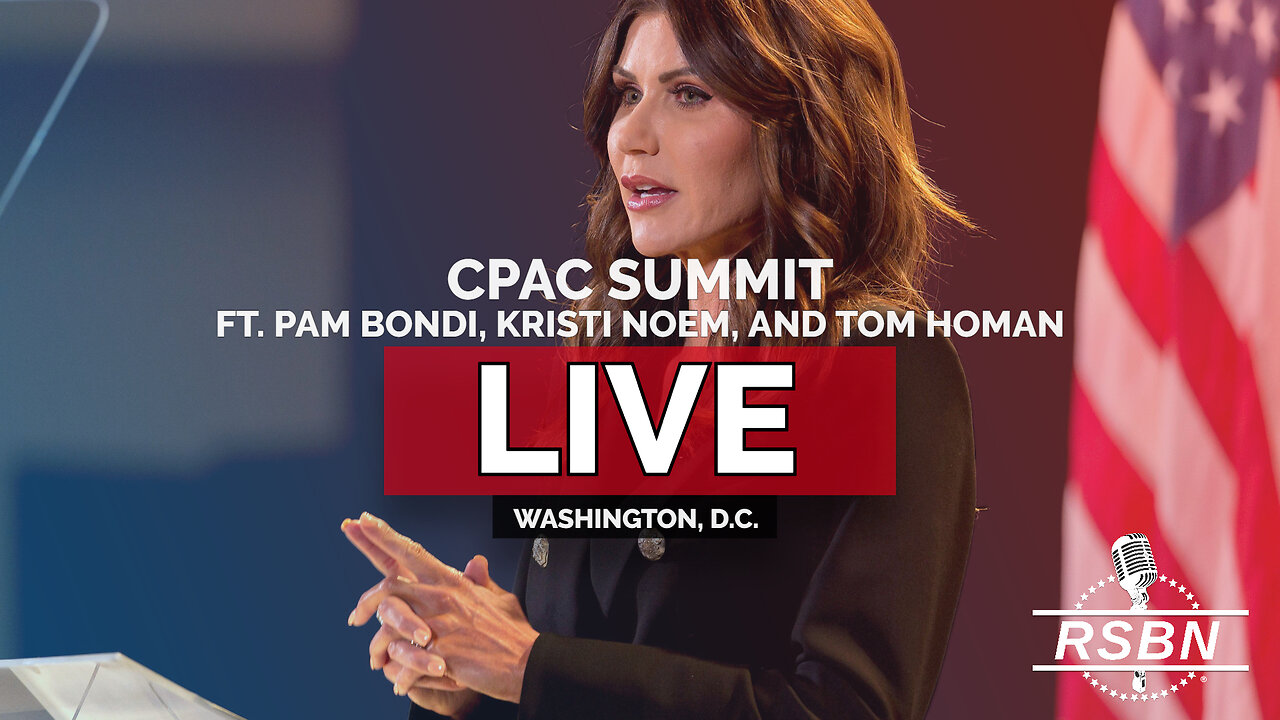 LIVE REPLAY: CPAC Summit Against Human Trafficking Ft. Pam Bondi, Kristi Noem, and Tom Homan - 7/23/25