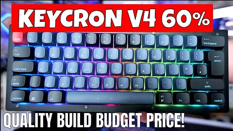 Keychron V4 UK ISO Budget 60% Mechanical DIY Custom Gaming Keyboard