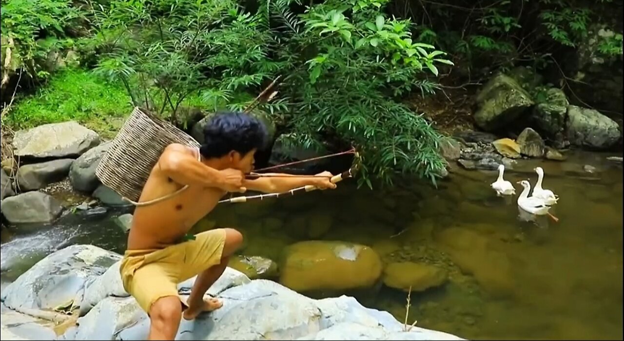 Hunting Wild Ducks & Jungle Meat Prep – Extreme Village Life!