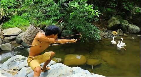 Hunting Wild Ducks & Jungle Meat Prep – Extreme Village Life!