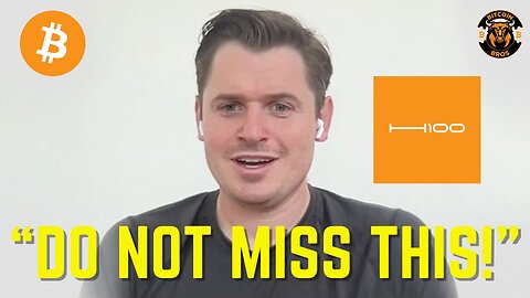 "We Will Never STOP Buying Bitcoin" - Sander Anderson CEO H100 Group