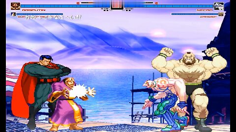 Rasputin & Superman Red Son vs. Necro & Zangief - (Hardest AI)