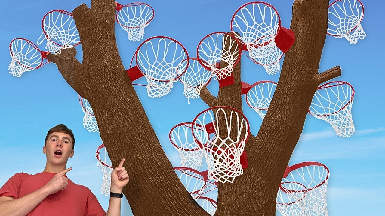 We Built a Basketball Tree and You Cant Miss