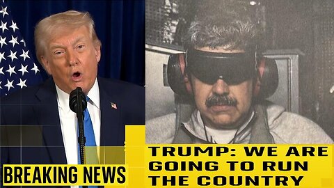 FULL SPEECH PRESIDENT TRUMP WITH JOINT FORCES ADDRESSES MEDIA ON MADURO'S ARREST