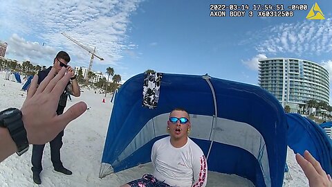 Florida Man beach arrest for abusing puppy