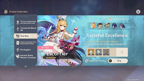 Character Introduction — "Tasteful Excellence" Escoffier - Genshin Impact - Version 5.6
