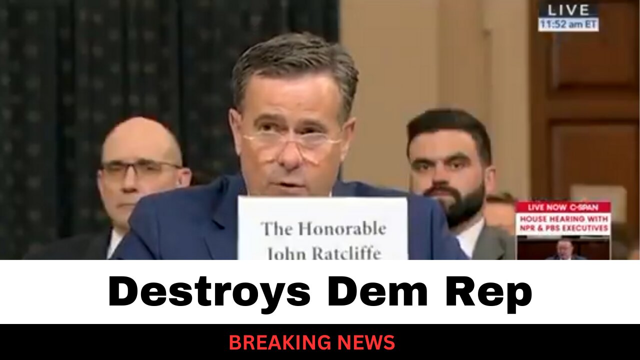 CIA Director Destroys Dem Rep After Disgusting Question On SignalGate
