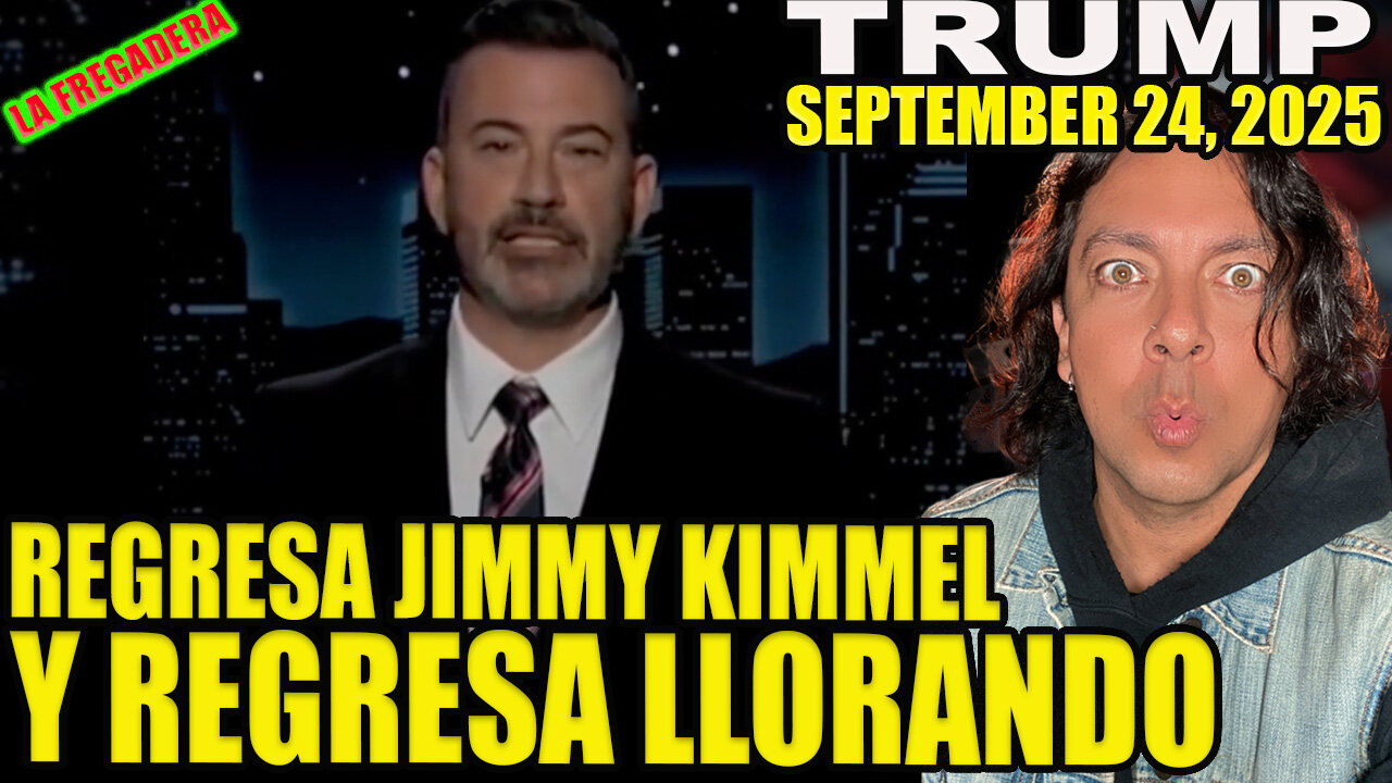 REGRESA JIMMY KIMEL A LA TV Y REGRESA LLORANDO
