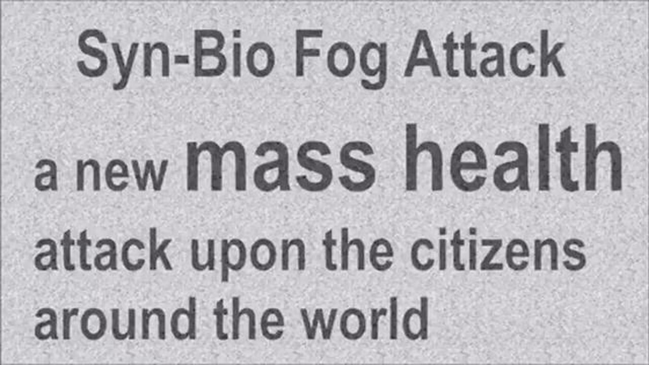 Syn-Bio Fog Attack - LOOK DRONES ARE REFILLED BY TANKS, ONE COMES IN & IS FILLED, NEXT ONE ARRIVES