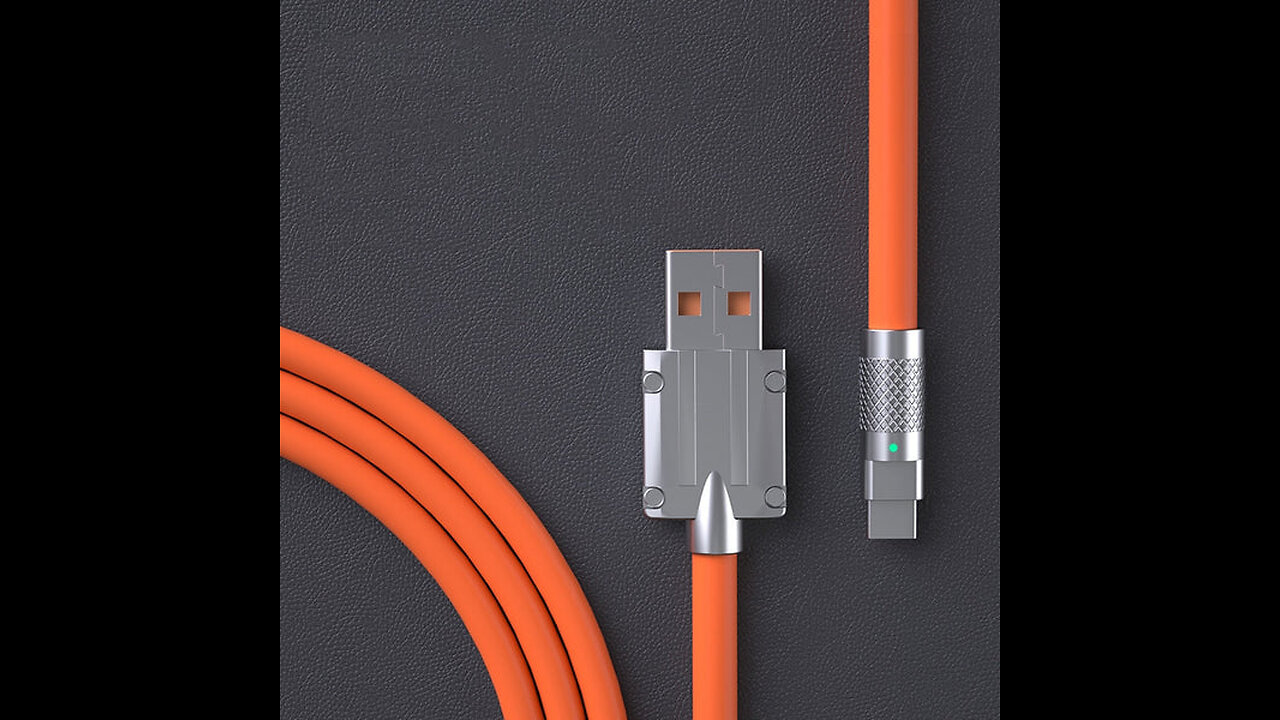 1.5m Zinc Alloy 120W Fast Charging Cable