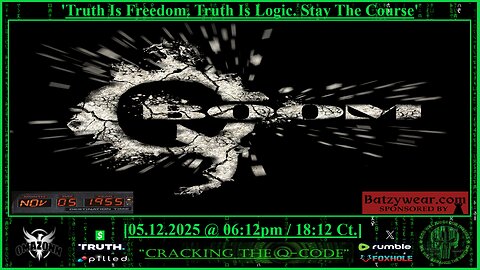 "CRACKING THE Q-CODE" ~ 'Truth Is Freedom. Truth Is Logic. Stay The Course'