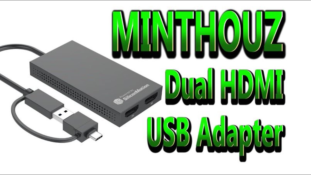 Minthouz USB Dual HMDI Adapter