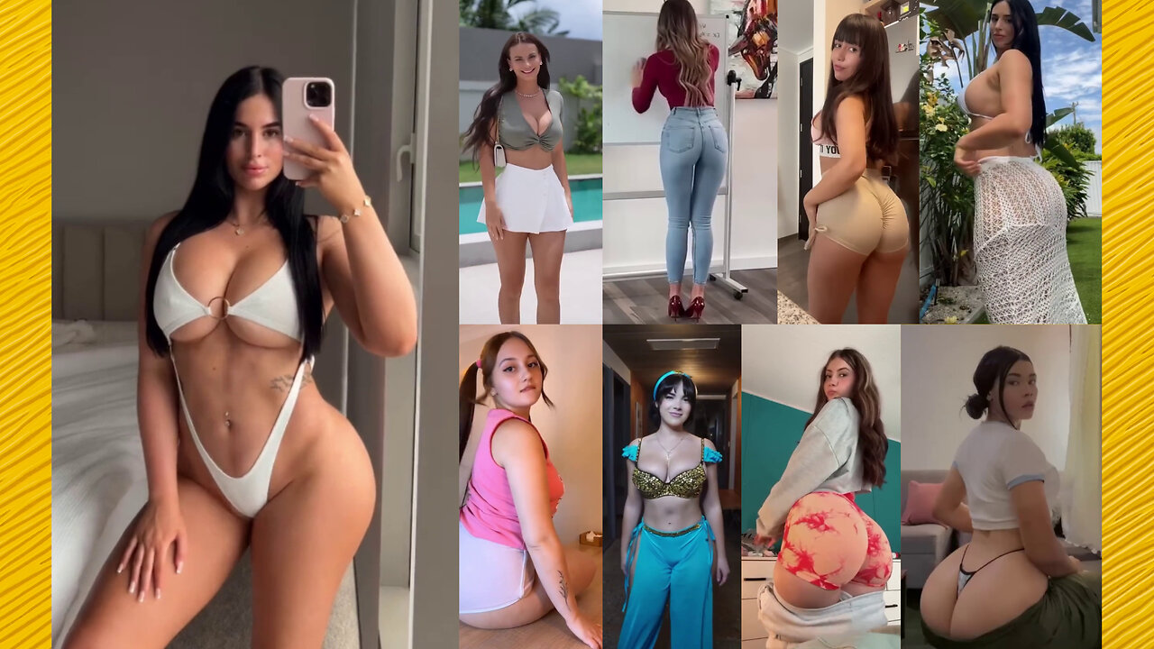 Ass compilation - Big bank tiktok challenge ❤️‍ClipchampGirls 2025