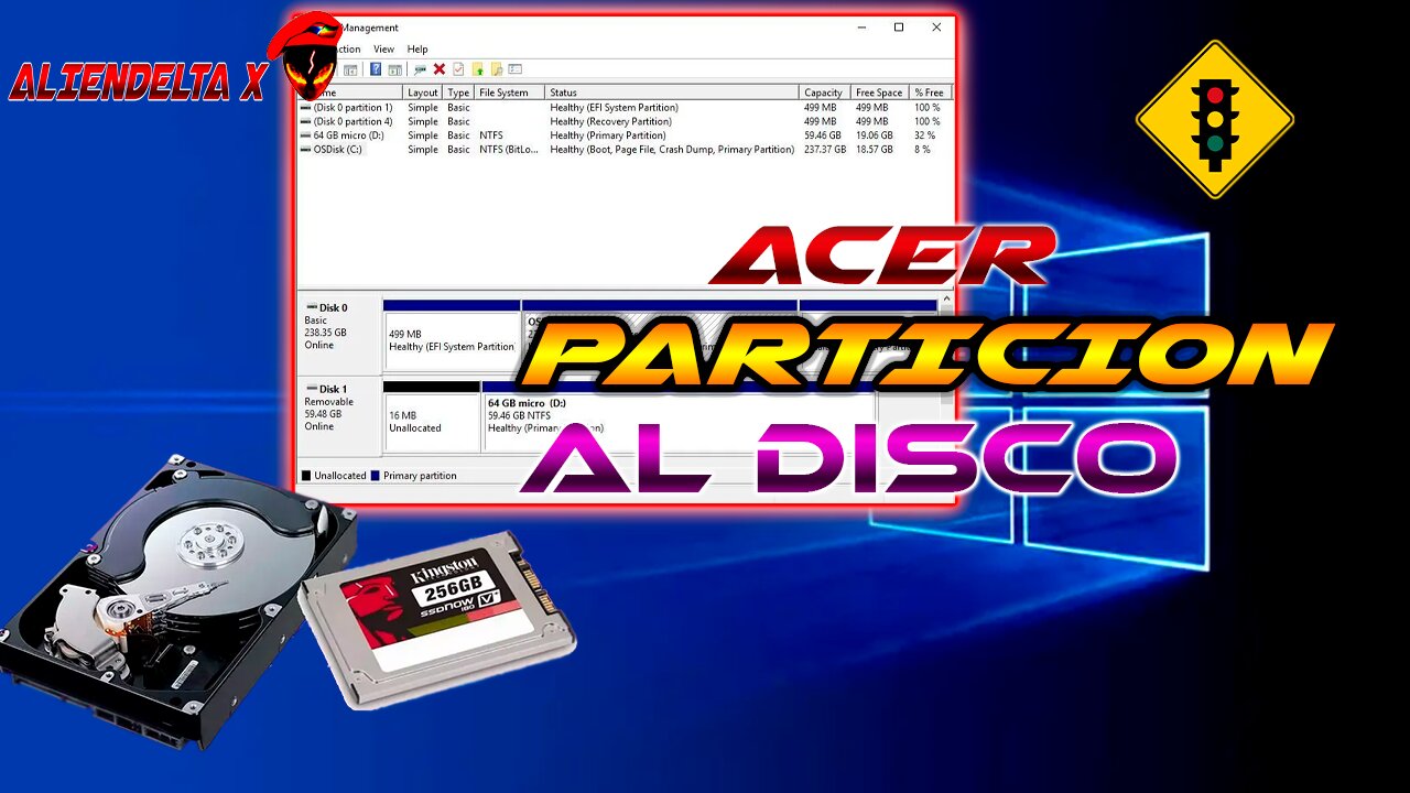 ¡Haz una partición en tu PC sin programas en minutos! facil ALIENDELTA-X