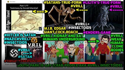 #donald-marshall is my #jesus-clone , (#satan+lilith are small #vrill-insectoid-crab beings)