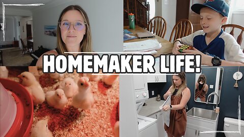 MORNING HOME ROUTINE & NEW BABY CHICKS! | LARGE FAMILY VLOG