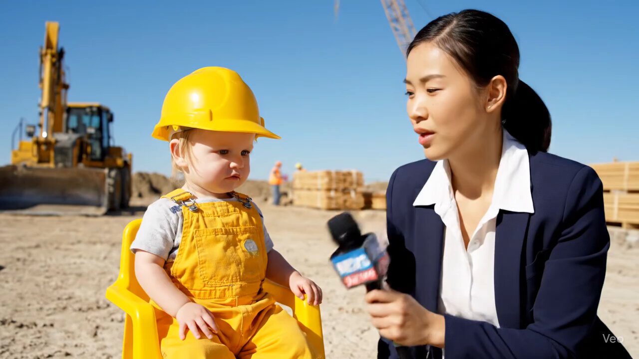 The baby is speaking facts