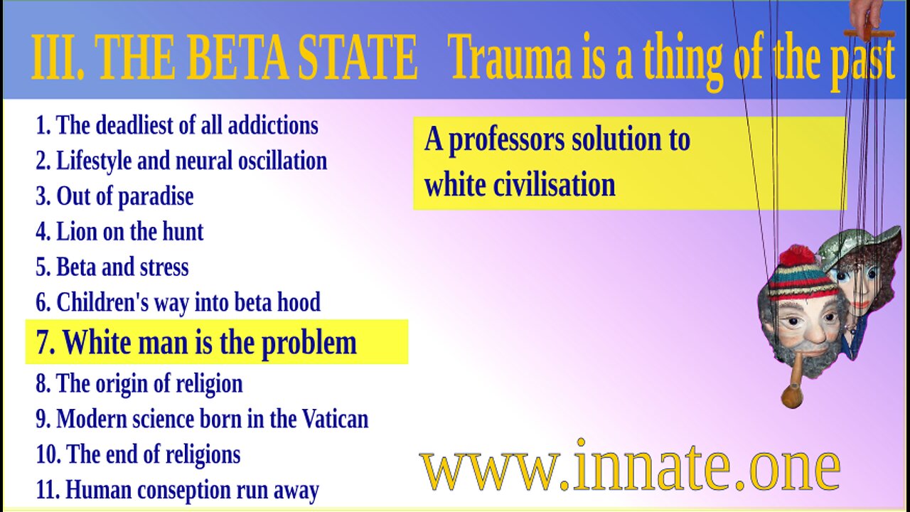 #78 White man is the problem–A professor's solution to white civilisation – Trauma is a thing of the