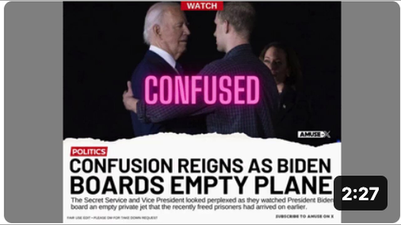 "Biden Embarks on Journey Aboard Empty Plane"