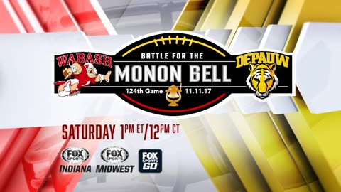 November 5, 2017 - FOX Sports Promo for Monon Bell Telecast