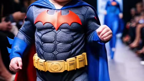 World's Cutest Baby SuperHero Fashion Show #shorts #ai #baby #fyp #vi...