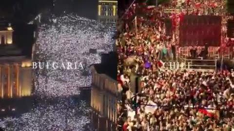 Citizens in Bulgaria and Chile rise up to fight for their country | Meanwhile clueless Americans are oblivious of what’s happening in their own country. They are stuck in psyops and blindly following Jew NWO
