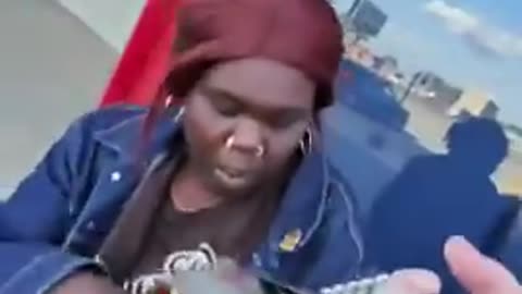Obese Negro Woman With Nose Rings and a Red Wig Is Caught Stealing Yet Threatens to Call the Police