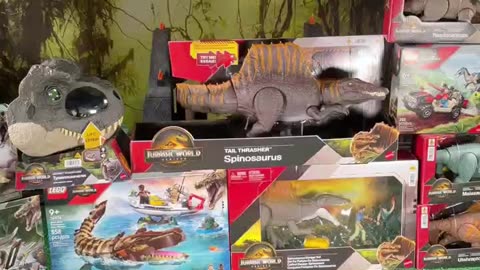 10 New Jurassic World Rebirth Dinosaur Toys Unboxed 2025 Tail Thrasher Spinosaurus Mattel Dino Toys