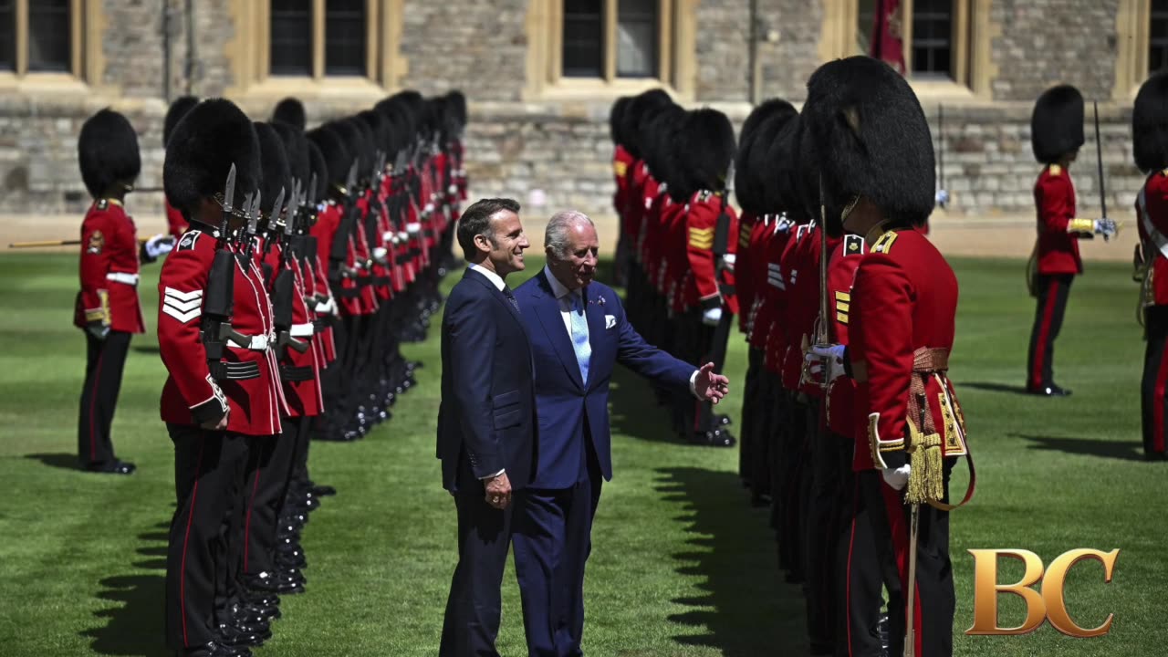 French president greeted by King Charles as state visit begins