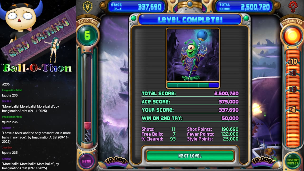 Ball-O-Thon 2025 - Peggle World of Warcraft Edition & Peggle Dinners