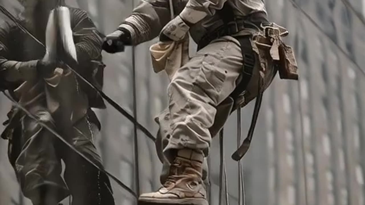 The video is made with AI, it may be artificial