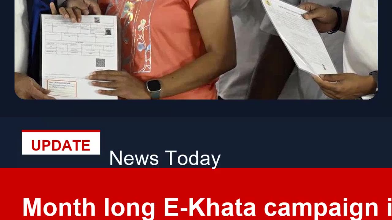 Month long E Khata campaign in July DKS