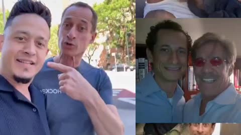 Convicted pedophile Anthony Weiner was ambushed on the street