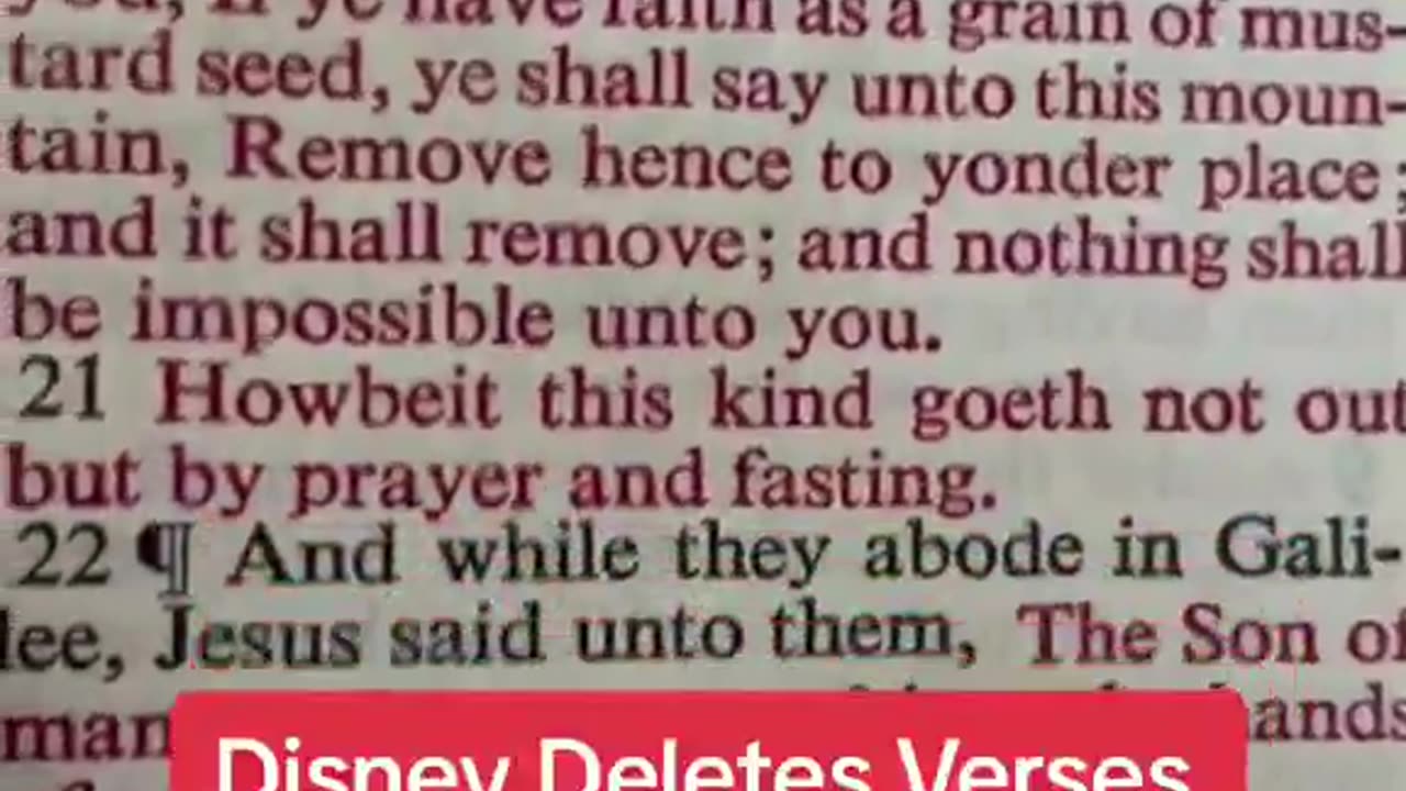 Disney Caught Editing Bible Verses?
