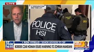 Ron Vitiello: Tom Homan issues warning to Mamdani