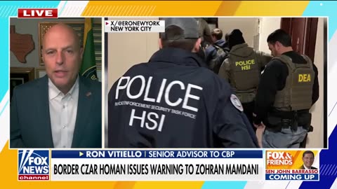 Ron Vitiello: Tom Homan issues warning to Mamdani