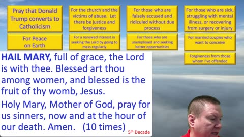 Mary's Daily Live Holy Rosary Prayer at 8:00 p.m. EST 12/07/2025