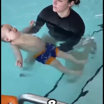 These parents throw their babies into the water