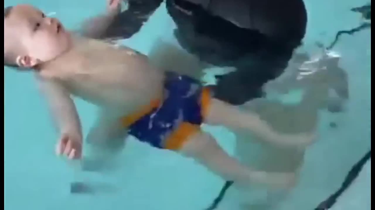 These parents throw their babies into the water