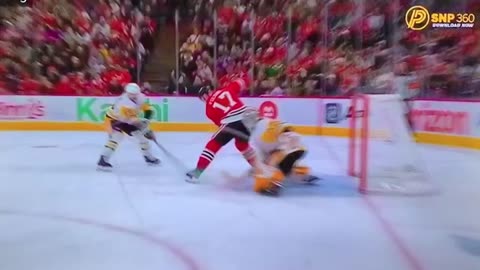 Blackhawks LW #17 Nick Foligno 🥅(1)🏒Backhand Goal
